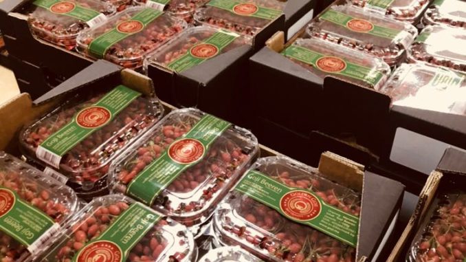 Frische Gojibeeren aus Marokko in Deutschland im Supermarkt